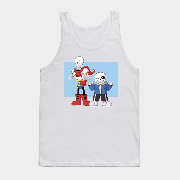 Papyrus and Sans Tank Top by AnaMartins